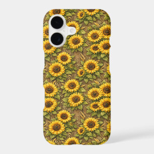 Bright Sunflower Seamless Repeat Pattern