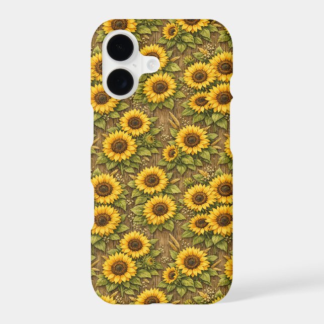 Bright Sunflower Seamless Repeat Pattern (Back)