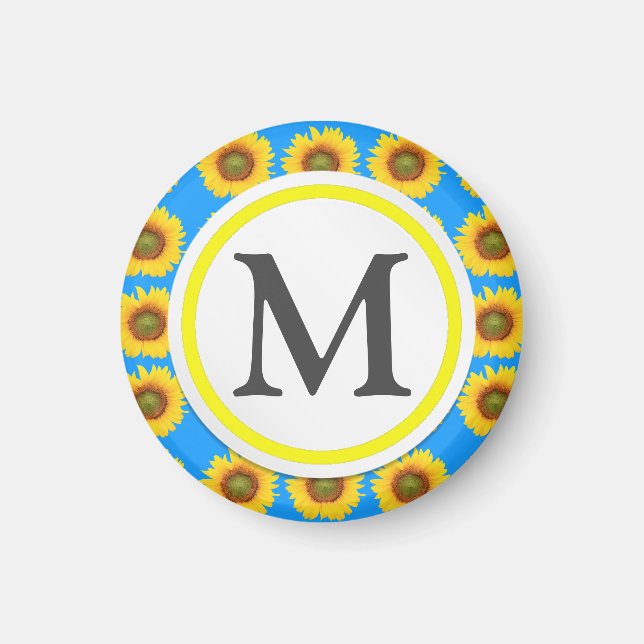 Bright Sunflowers Magnet (Front)