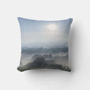 Bright Sunlight in the Bamboo Trees Taiwan Cushion
