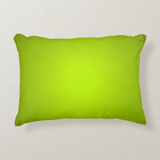  Bright Sunny Green Chartreuse Cheerful Comfy Decorative Cushion (Front)