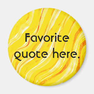 Bright Sunny Yellow Abstract Art Background Magnet