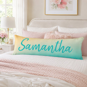 Bright Sunshine Aqua Ombre Body Cushion
