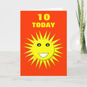 Bright Sunshine Customisable Kids Birthday Card