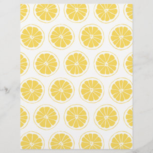 Bright sunshine yellow lemon slice segments