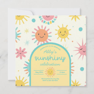 Bright Sunshiny Day Photo Birthday Invitation