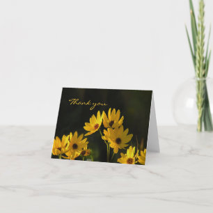 Bright Swamp Sunflowers Thank You Card