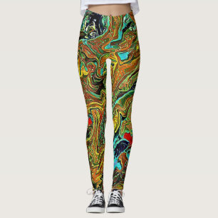 Bright Swirl Leggins Leggings