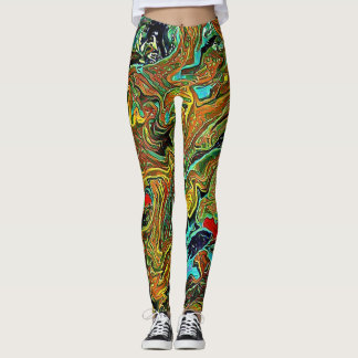 Bright Swirl Leggins Leggings