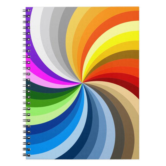 Bright swirl notebook (Front)
