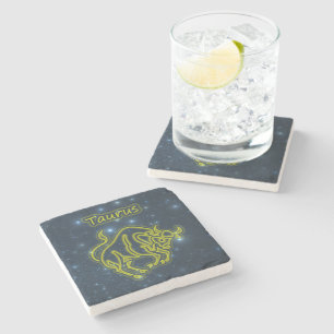 Bright Taurus Stone Coaster