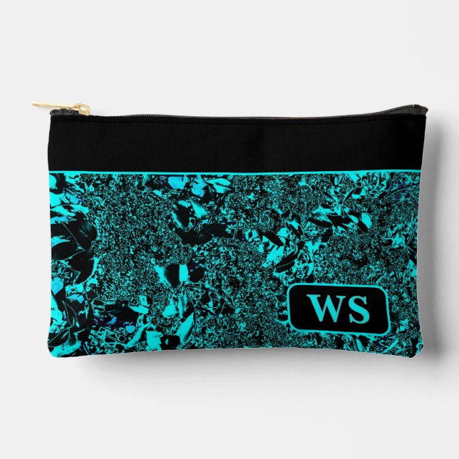 Bright Teal  Cosmetic Bag  (Front)