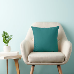 Bright Teal Solid Colour Cushion