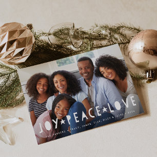 Bright Tidings Holiday Photo Collage Card