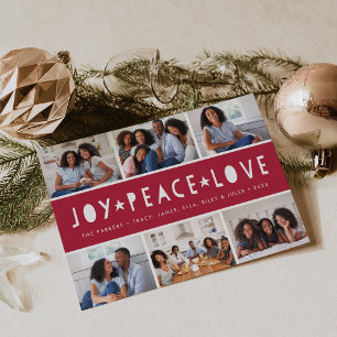 Bright Tidings Holiday Photo Collage Card