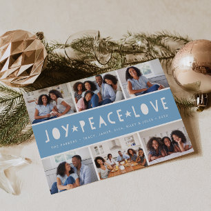 Bright Tidings Holiday Photo Collage Card
