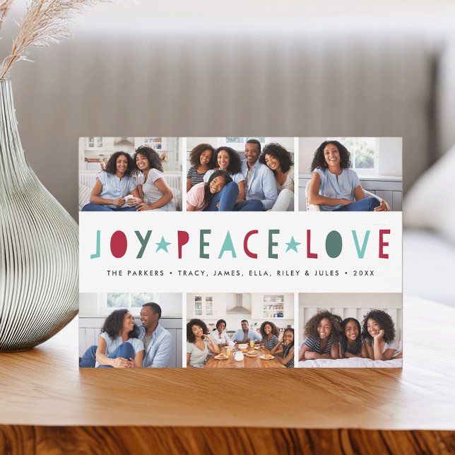 Bright Tidings | Holiday Photo Collage Card (Creator Uploaded)