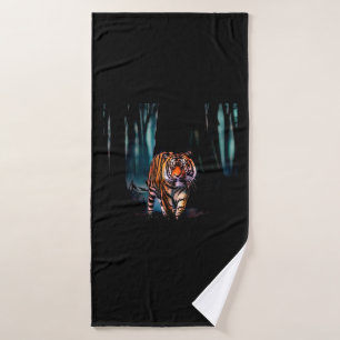 Bright Tiger Dark Forest  Bath Towel Set