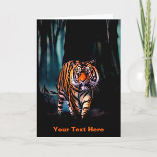 Bright Tiger Dark Forest Card
