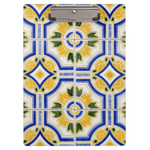 Bright tile pattern, Portugal Clipboard
