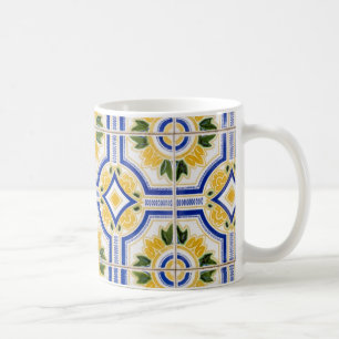 Bright tile pattern, Portugal Coffee Mug