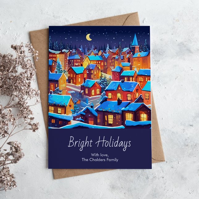 Bright Town Christmas  Holiday Card (Creator Uploaded)