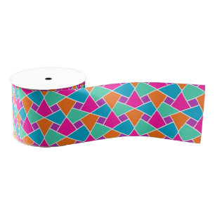 Bright Traditional Islamic Pattern 3-inch Ribbon Grosgrain Ribbon