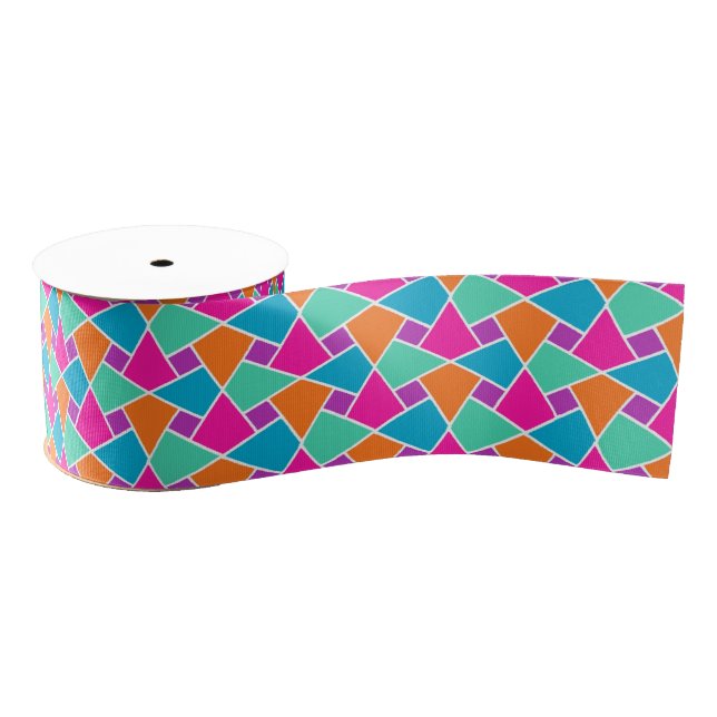 Bright Traditional Islamic Pattern 3-inch Ribbon Grosgrain Ribbon (Spool)