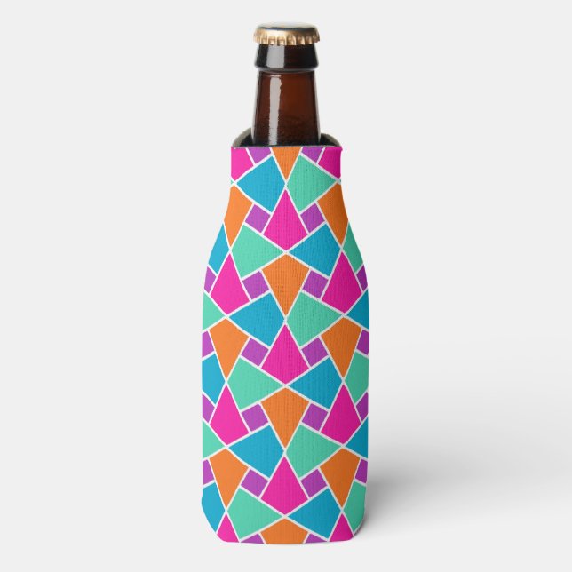 Bright Traditional Islamic Pattern Bottle Cooler (Bottle Front)