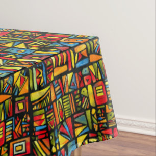 Bright Tribal Tapestry Tablecloth