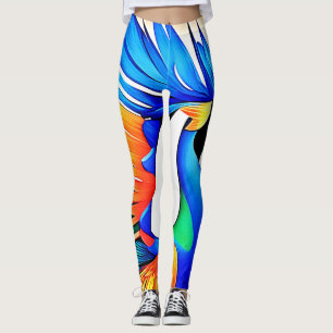 Bright Tropical Bird Leggings