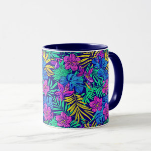 Bright Tropical Flowers  Mug