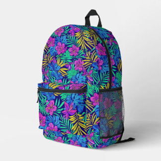 Bright #Tropical Flowers Print Cut Sew Bag