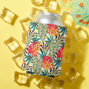 Bright Tropical Pattern Can Cooler