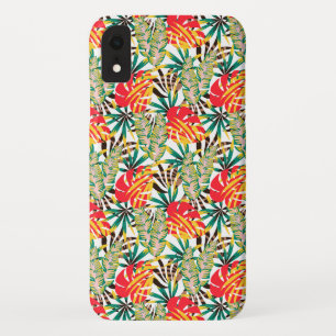 Bright Tropical Pattern iPhone XR Case