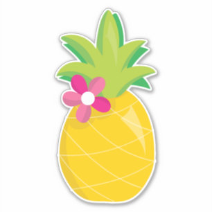 Bright tropical pineapples