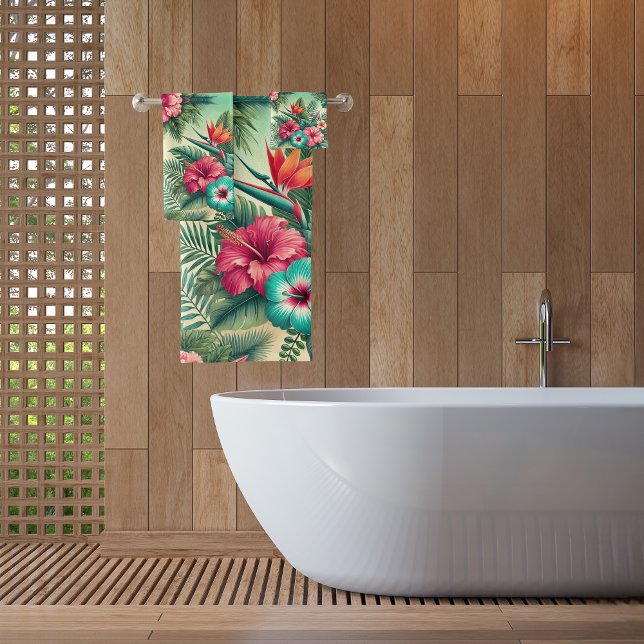Bright Tropics Bath Towel Set (Creator Uploaded)
