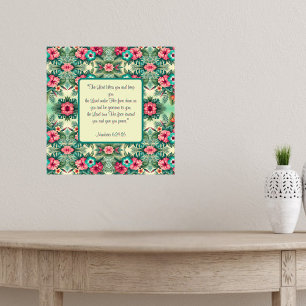 Bright Tropics Blessing Poster