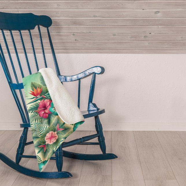 Bright Tropics Sherpa Blanket (Creator Uploaded)