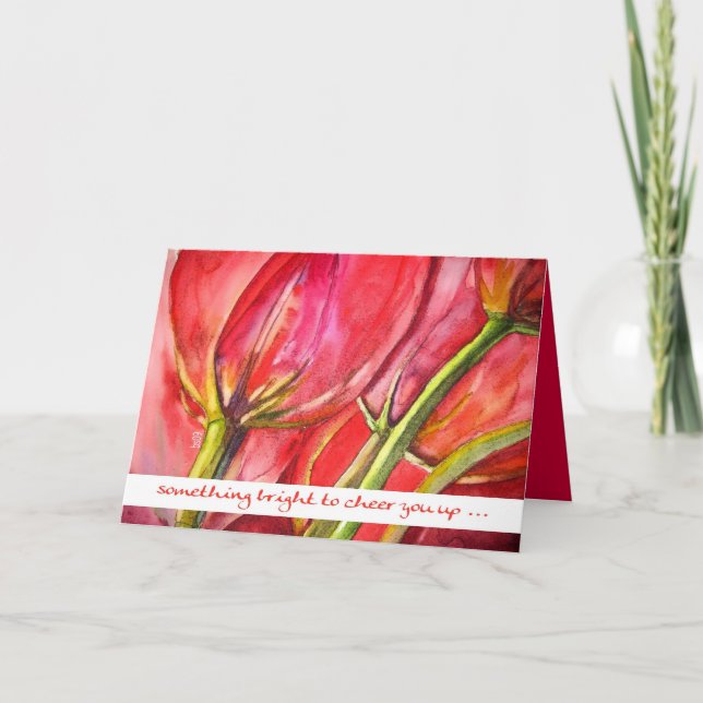bright tulips card (Front)