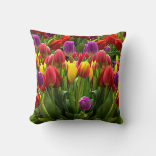 Bright Tulips Cushion