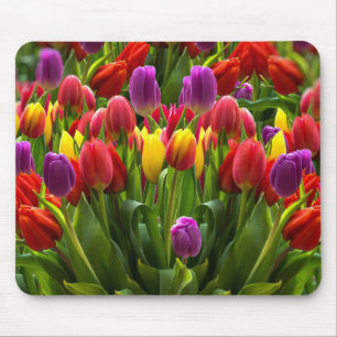 Bright Tulips Mouse Mat