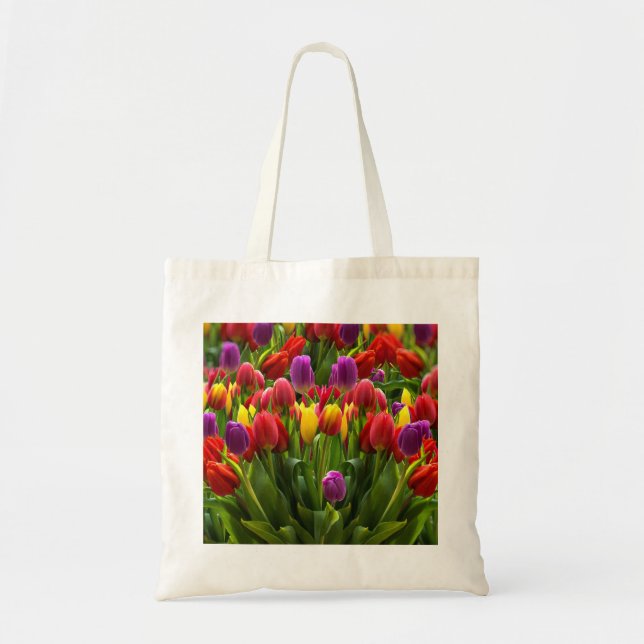 Bright Tulips Tote Bag (Front)