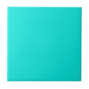 Bright Turquoise Solid Colour Tile