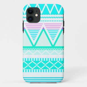 Bright Turquoise Tribal iPhone 11 Case