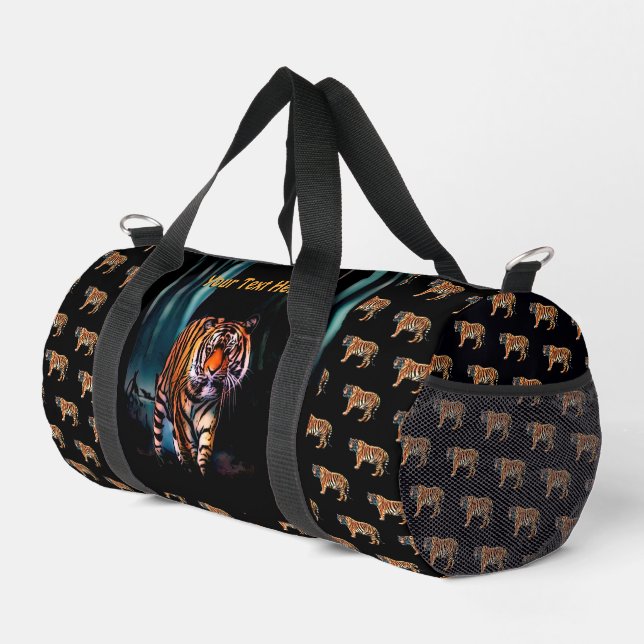 Bright Tyger Dark Forest Duffle Bag (Right Corner)