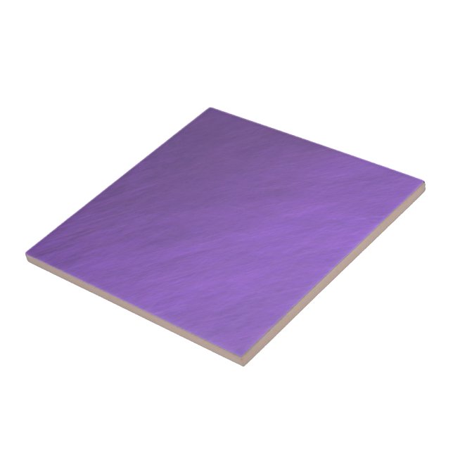 Bright Ultra Violet Purple Textured Pattern Tile (Side)