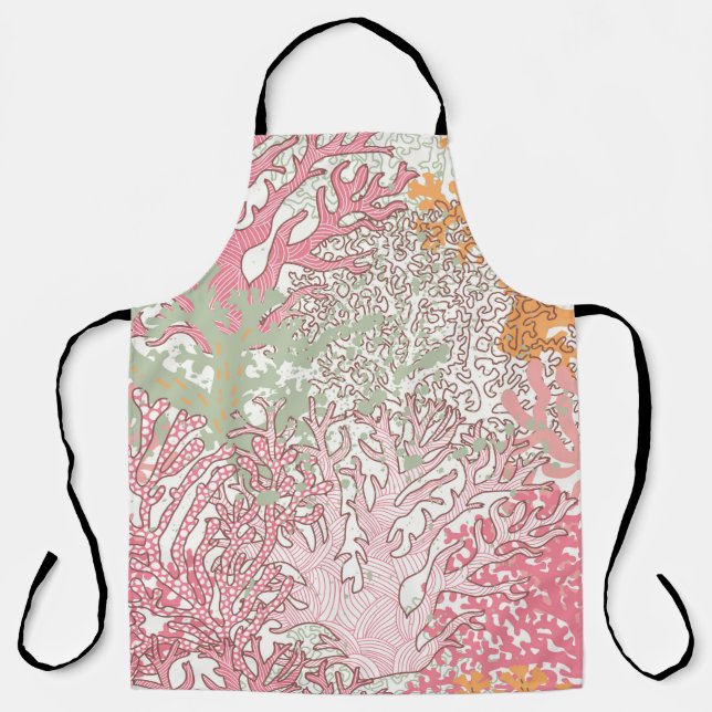 Bright underwater seamless pattern with beautiful  apron (Front)