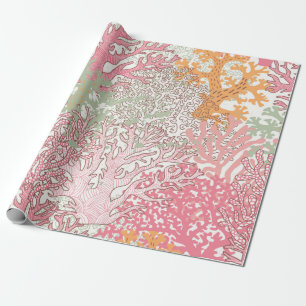 Bright underwater seamless pattern with beautiful wrapping paper