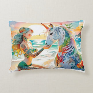 Bright Unicorn Design Pillow